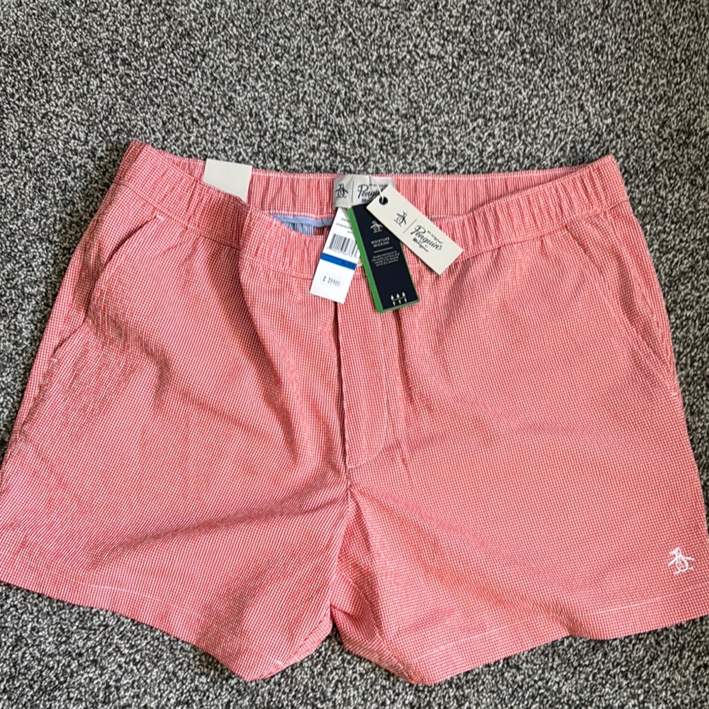 Original Penguin Men's Red Shorts